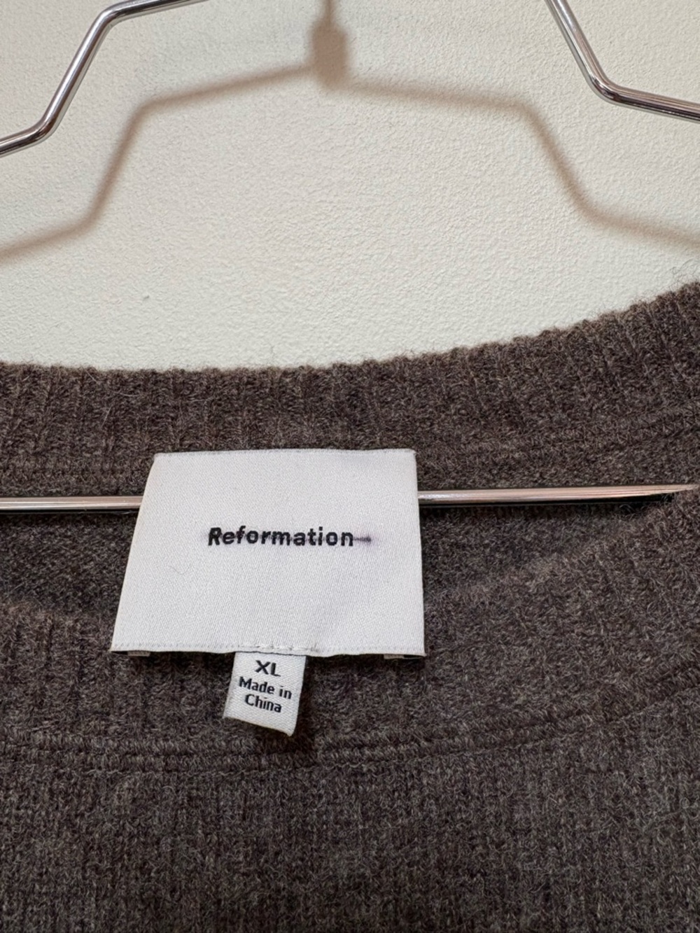 NWOT Reformation Cashmere Boyfriend Sweater Size XL Women’s - Picture 7 of 16